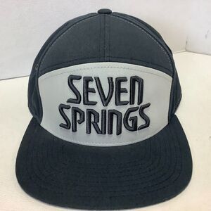 Vintage Seven Springs Ski Resort Hat w/Leather Strap